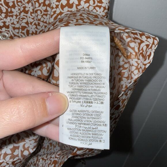 Boden Women’s Short Sleeve Shirt Dress Floral Puff Sleeve Size 4R - Picture 6 of 6